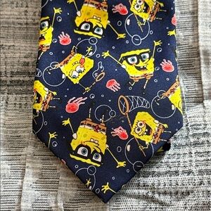 Nickelodeon SpongeBob SquarePants  Tie - Navy & Yellow